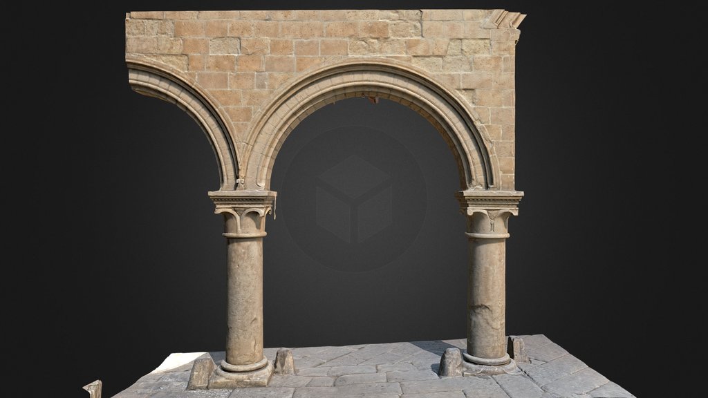 Colonnade (Viterbo) a.D.1100 -RAWscan
