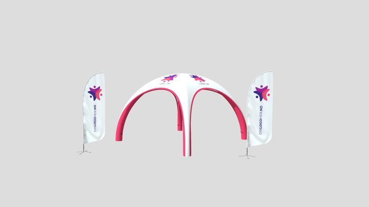 Utendørs messepakke 4 3D Model