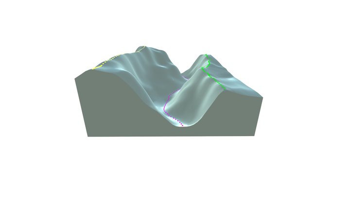3D characterization of a turbidite channel 3D Model