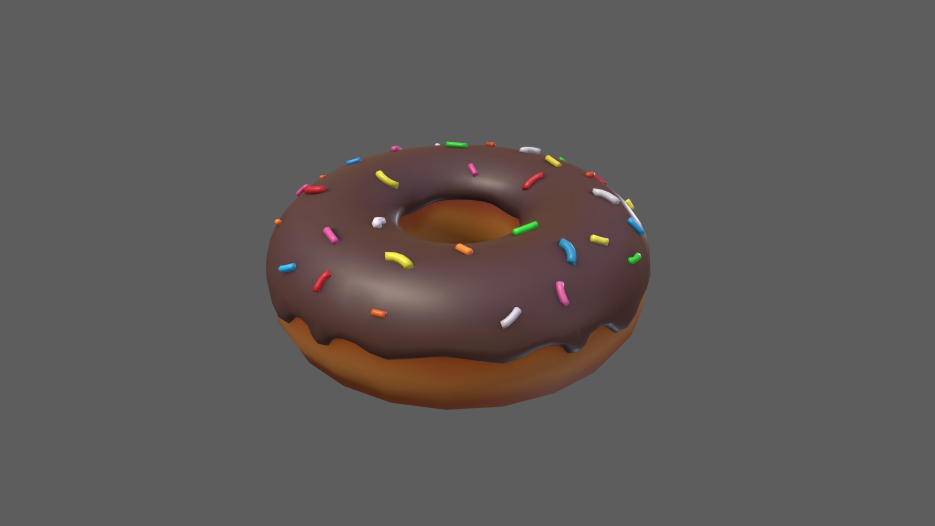 3D model Donut - This is a 3D model of the Donut. The 3D model is about a donut with sprinkles and sprinkles.
