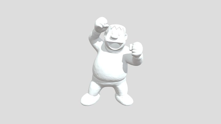 Cartoon Character Celebration 3D Model