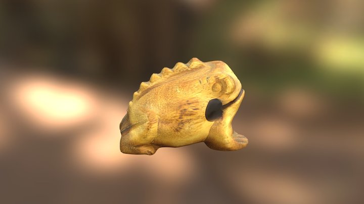 Frog Musical Instrument 3D Model