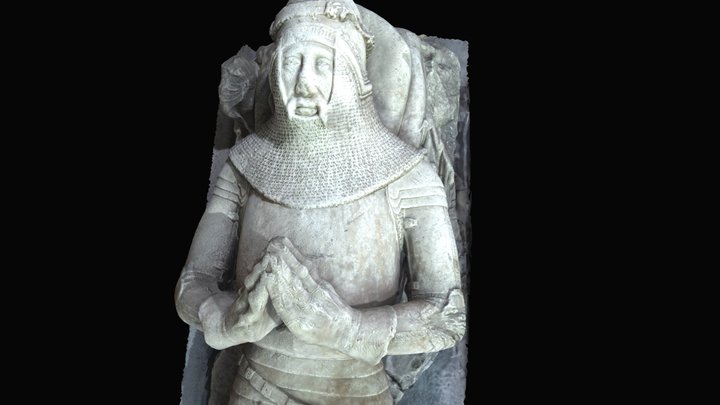 Hornby, Yorkshire, alabaster effigy 3D Model