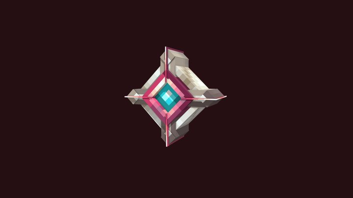 Gemstone from The Nether (Minecraft) 3D Model