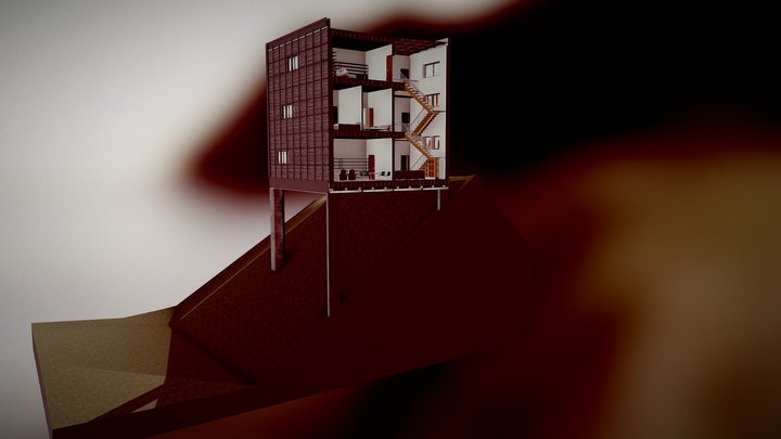 Проект "Дом Куб" 3D Model