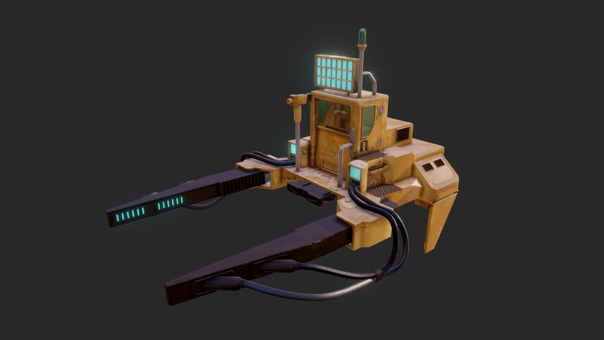 Scifi Forklift ship