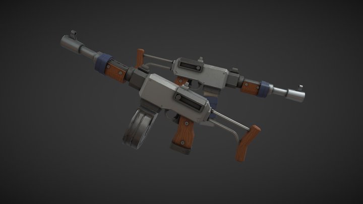 Stylized Weapons 3D Model
