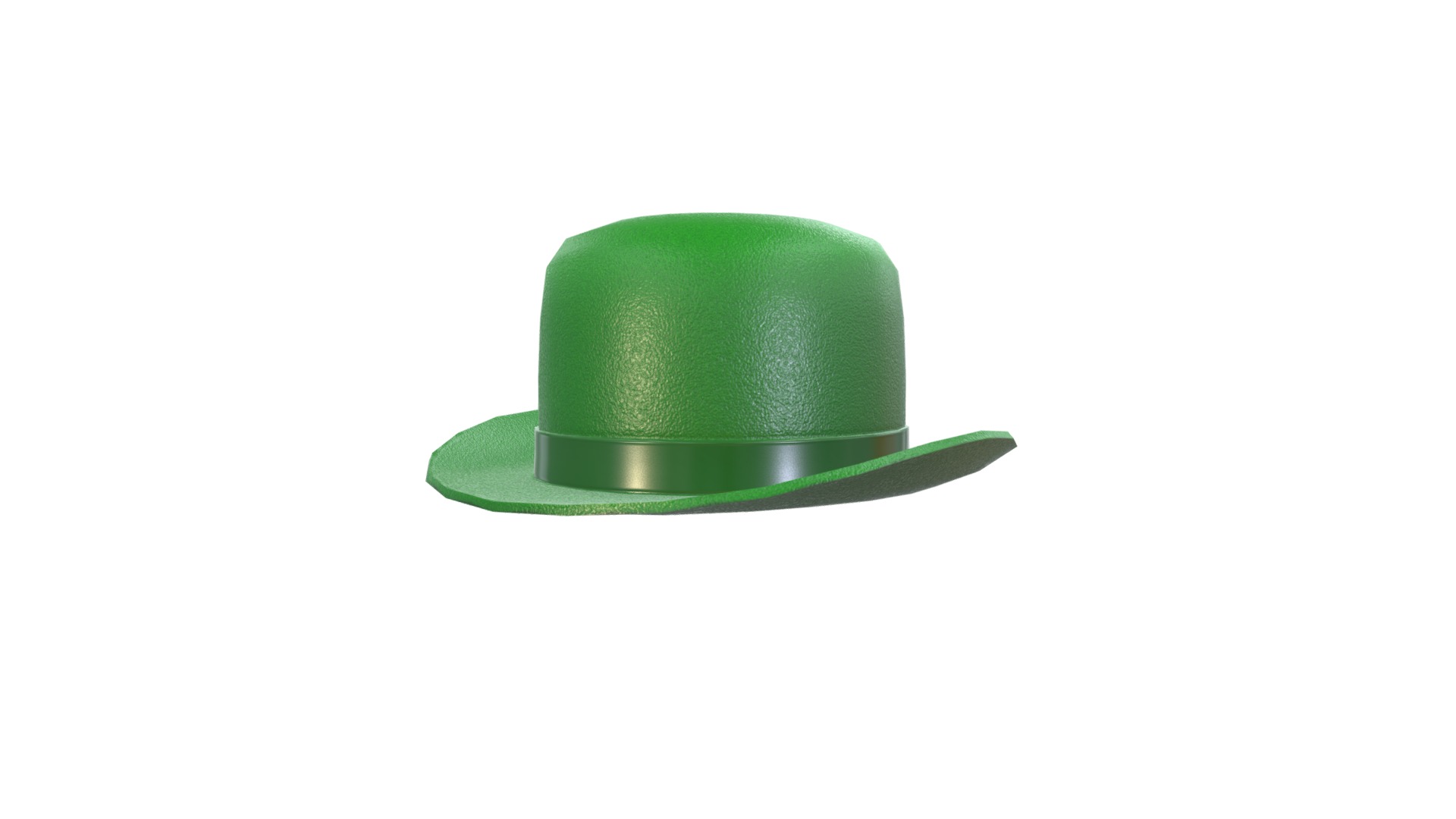 3D model Green Party Hat - This is a 3D model of the Green Party Hat. The 3D model is about a green hat with a green top.