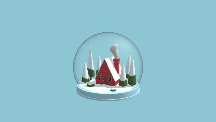 Wooden Cabin 3D Model