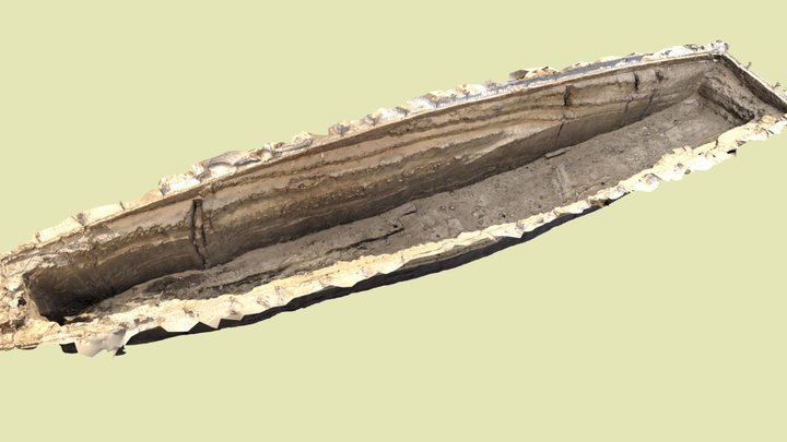 Boat Pit No3 of King Khufu 3D Model