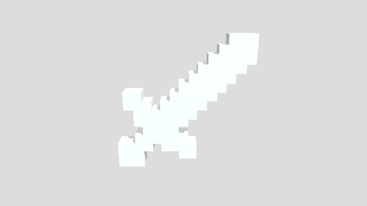 Minecraft Sword Ben Schlegel 3D Model