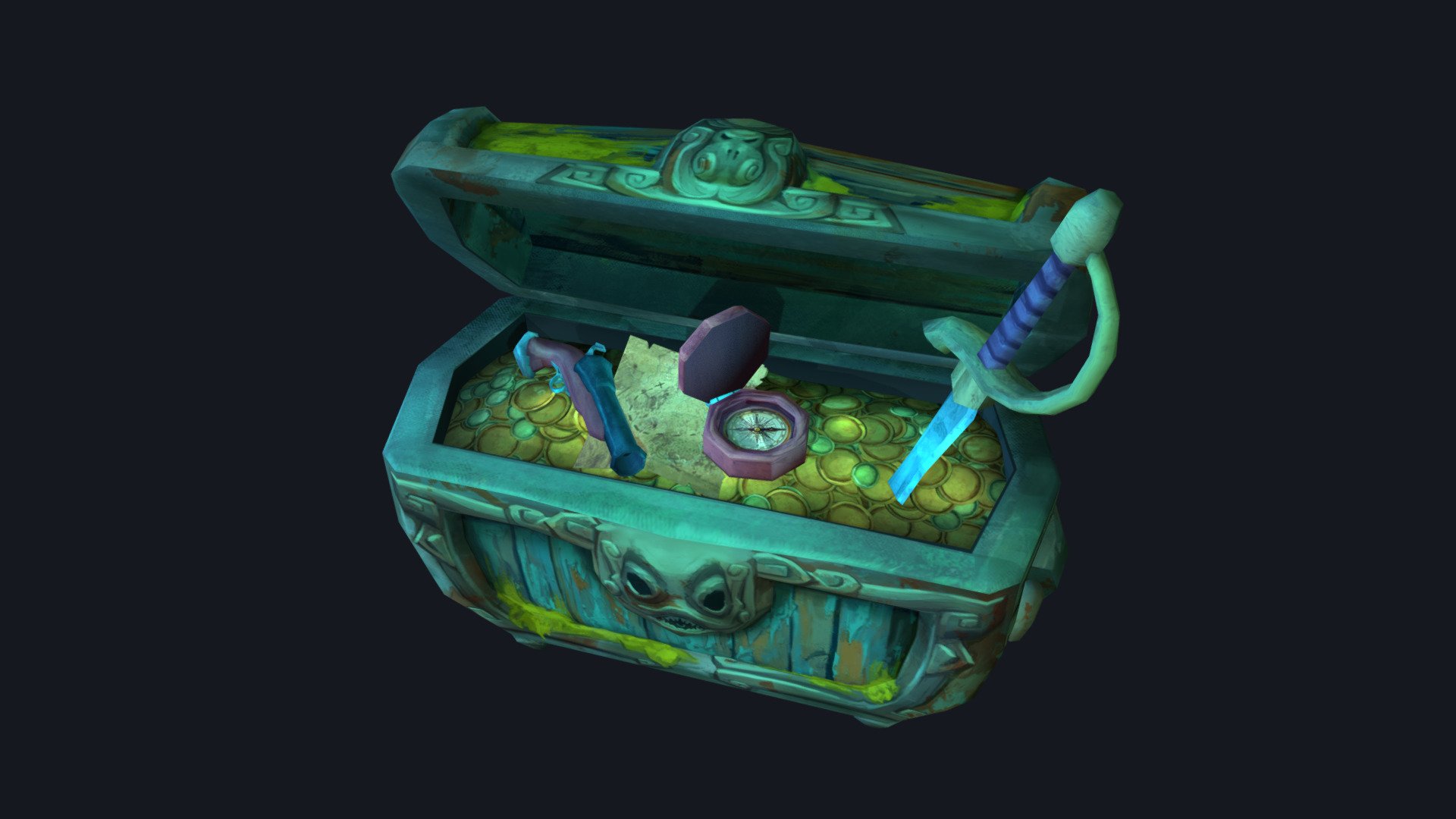 Kraken Chest 3D model by [192dacd] Sketchfab