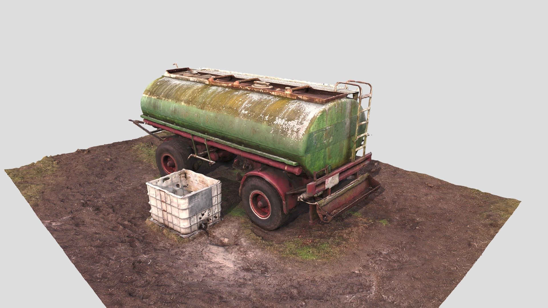 Farming trailer 3D scanned
