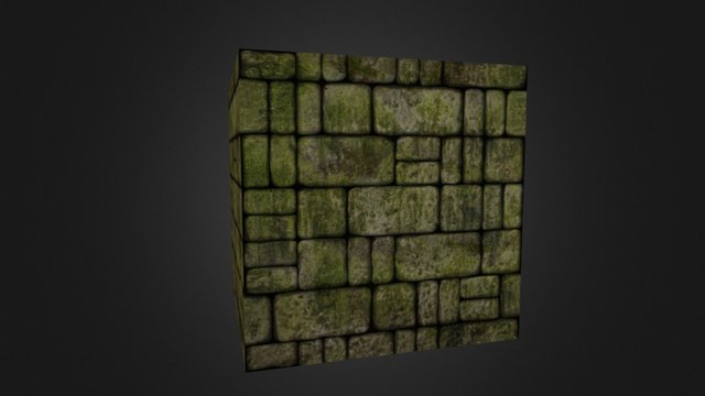 dungeon brick wall texture 3D Model