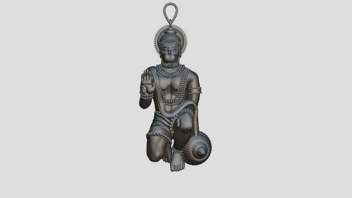 Bajrangbali pendant 3D Model