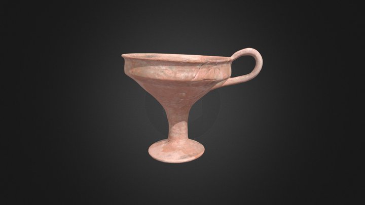 Mycenaean Carinated Kylix (P137) 3D Model