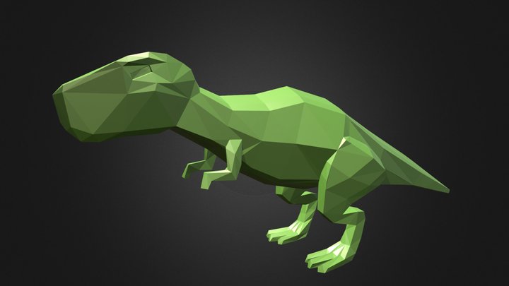 low poly T-Rex 3D Model