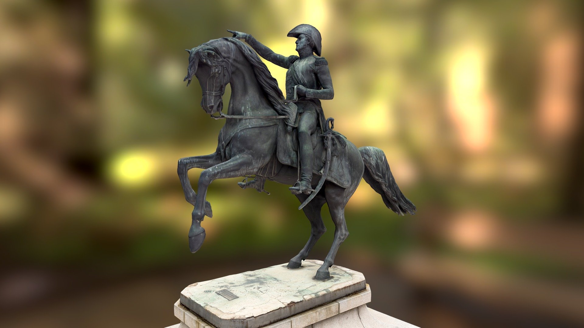 Monument of General Jose de San Martin — Sketchfab embed 3D viewer