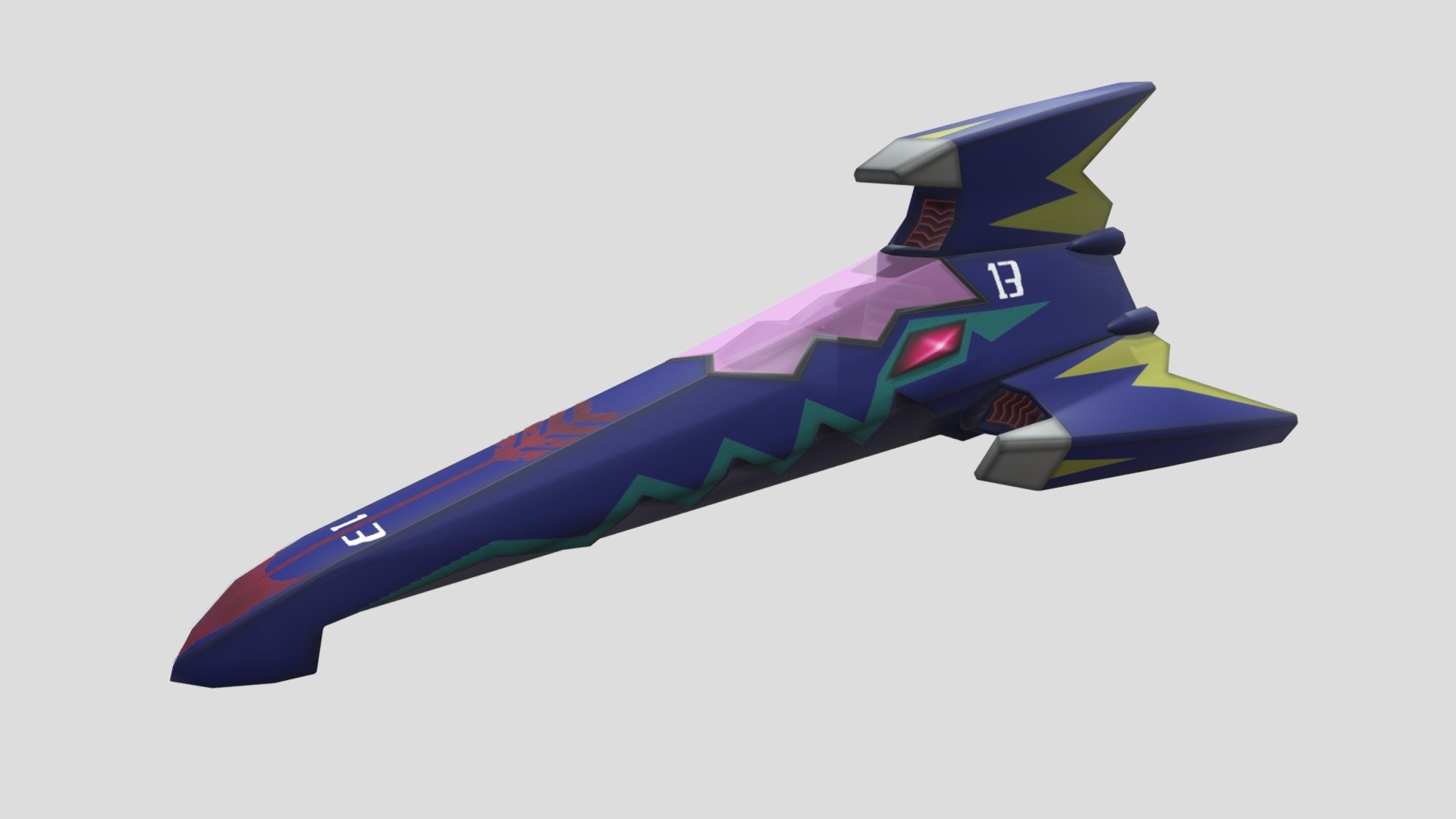 Hyper Death Anchor F-ZERO GX Style - Download Free 3D model by