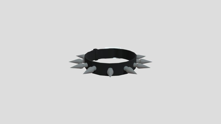 Collar Spiked V2 3D Model
