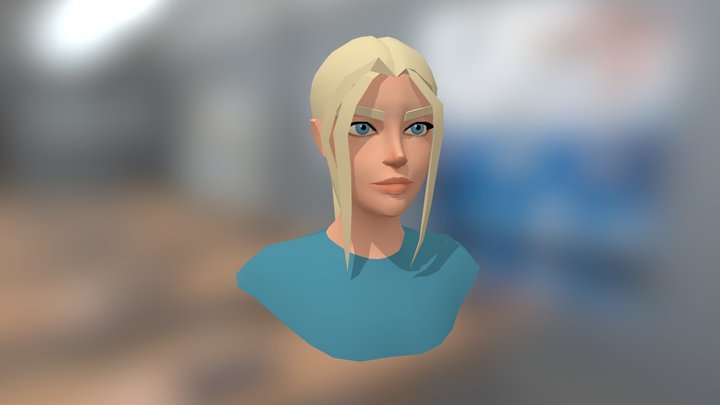 Female Avatar for VR 3D Model