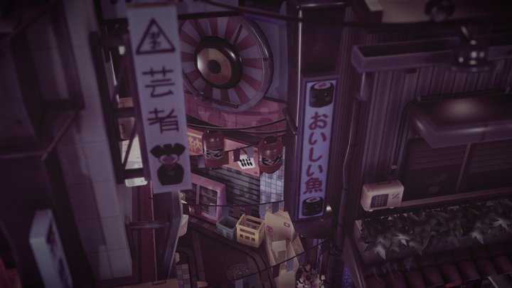 Sketchfab 3d Editor Challenge Littlest Tokyo 3D Model