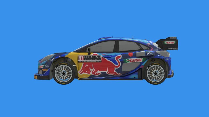 WRC FORD PUMA RALY1 3D Model