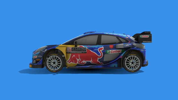 WRC FORD PUMA RALLY1 3D Model