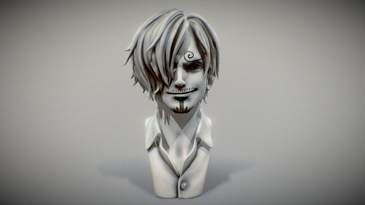 onepiece sanji Statue 3D Model