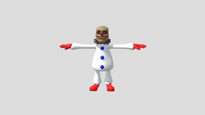 Potato Clown Neighbor 3D Model