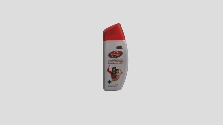 Scan màu 3D: Chai Lifebuoy 3D Model