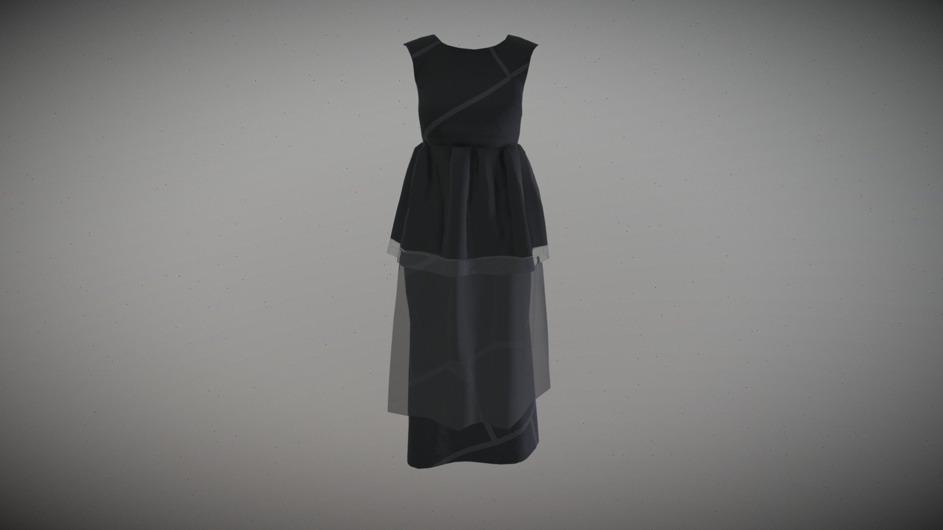Dress - Download Free 3D model by carogiselle [1938bab] - Sketchfab