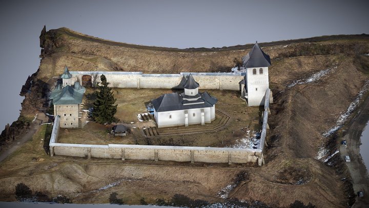 Mănăstirea Zamca (Suceava) 3D Model