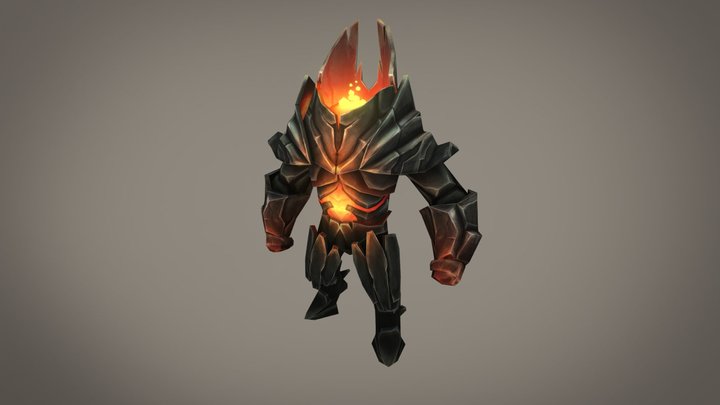 Lava Elemental 3D Model