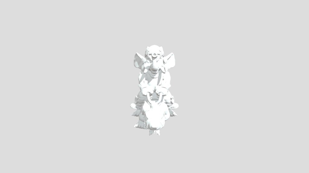 Ganesha And Krauncha, Petrified