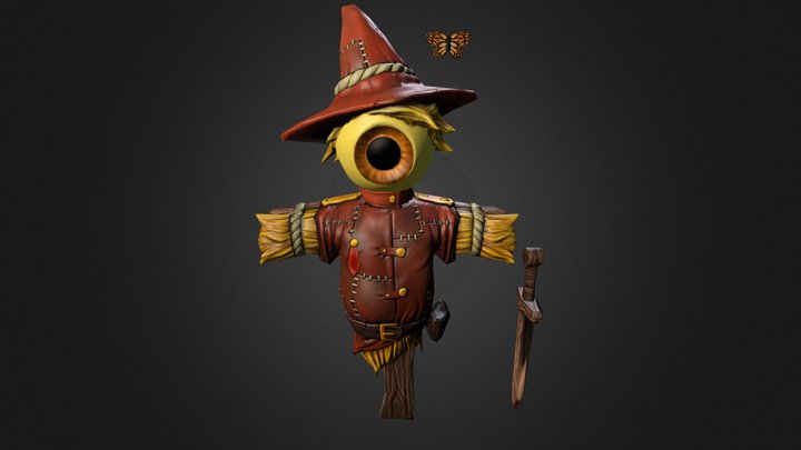 Scarecrow WIP 3D Model