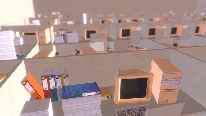 PSX - Office 3D Model