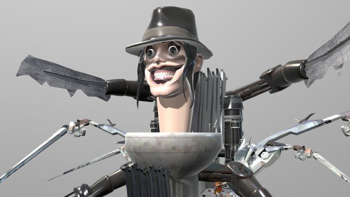 michael jackson skibidi toilet 3D Model
