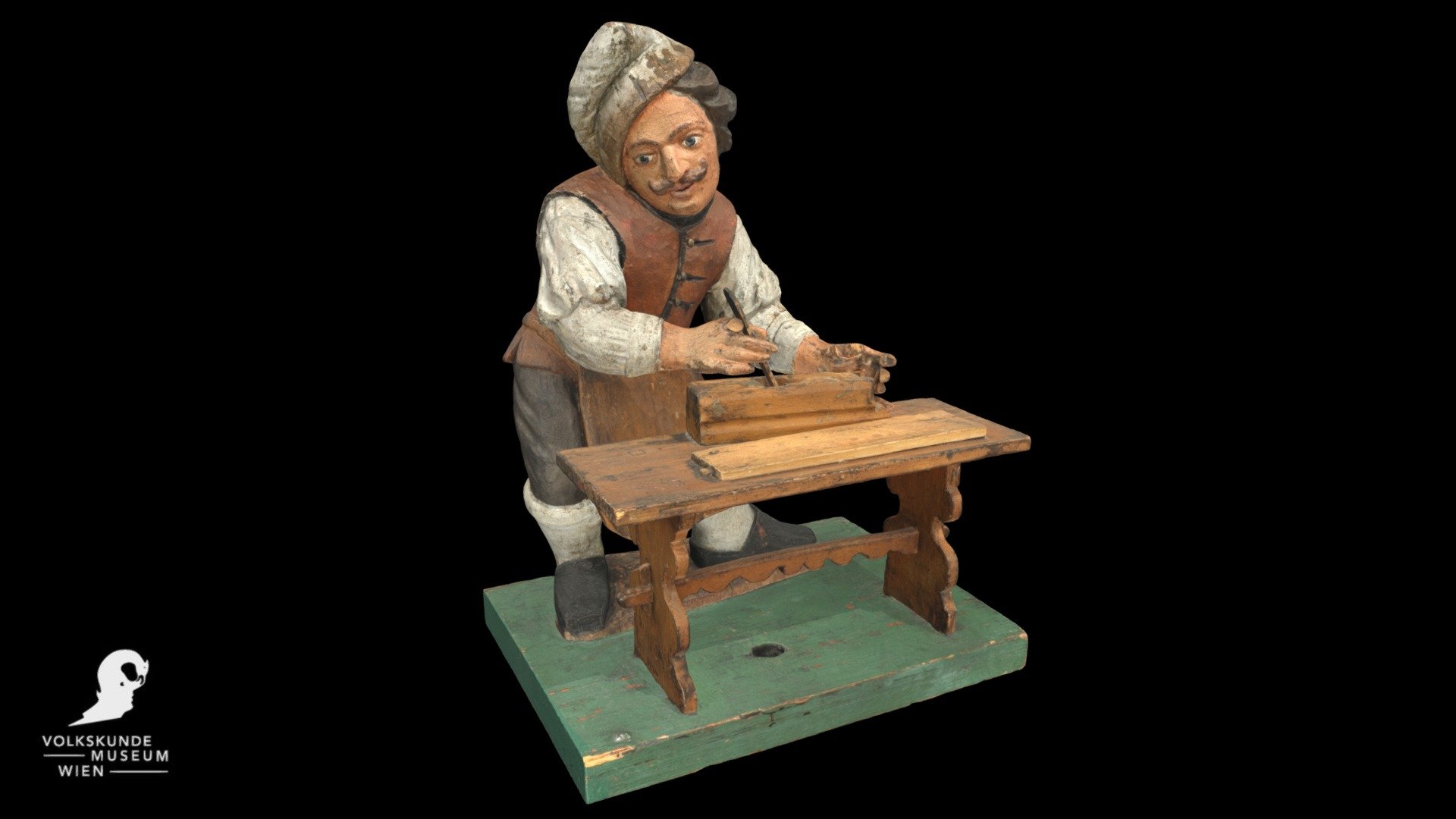 Tischlerfigur ÖMV 39.236 — Sketchfab embed 3D viewer