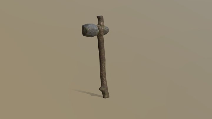 Stone Hatchet 3D Model