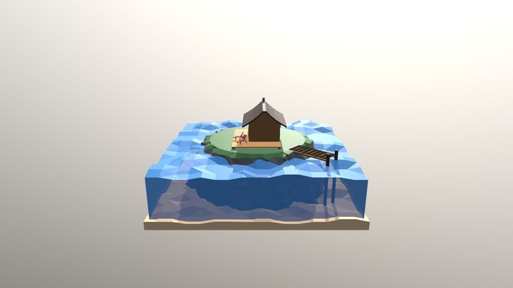 house on the sea 3D Model