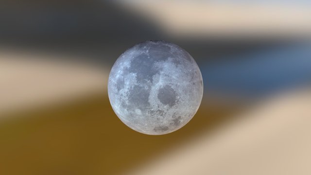 Luna - Moon 3D Model