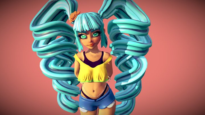 MIKU BRAZIL by Angeldart 3D Model