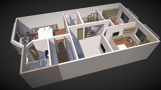 Casa Turcke - Segundo Piso 3D Model