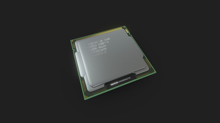 Intel Processor Core i5-661 3D Model