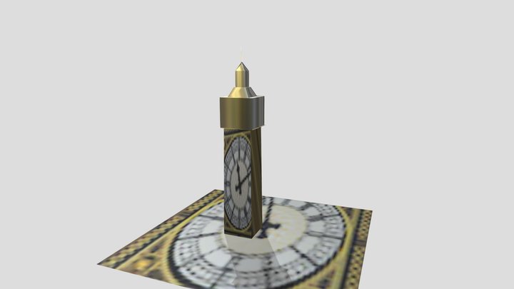Prova 2 Colore Big Ben Fiore 3D Model