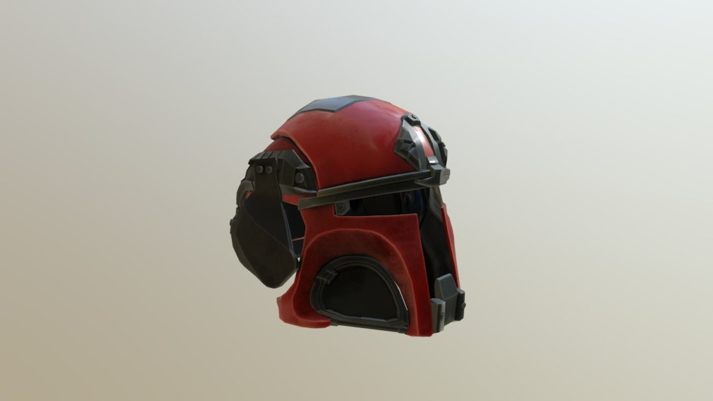 Galac-Tac Helmet Red - 3D model by JackJohn2942.