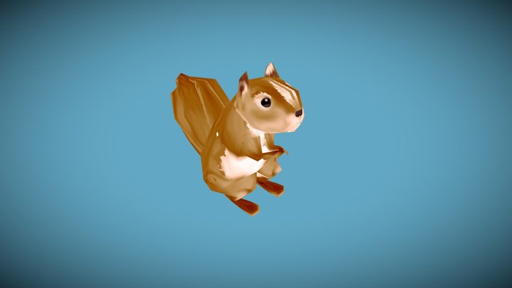 Squirrel Game Ready Asset 3D Model