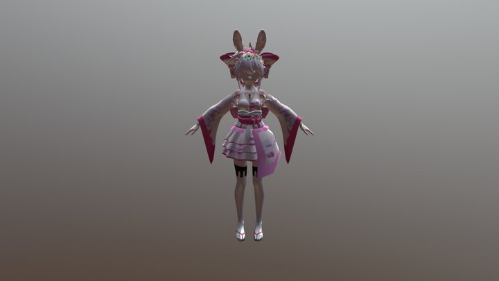 Tda Chinese Zodiac The Rabbit By Miyu 3D Model