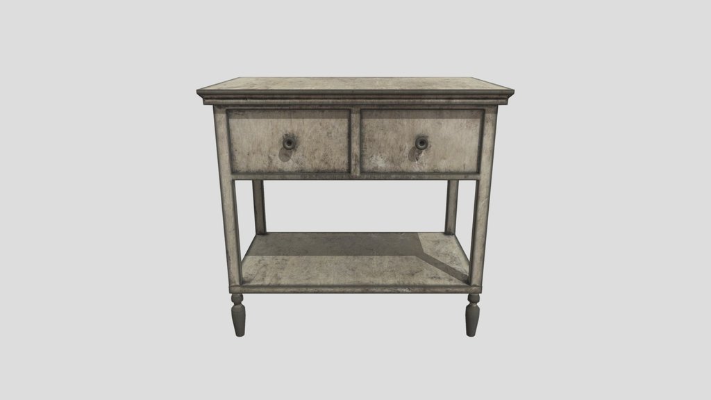 Old White Table